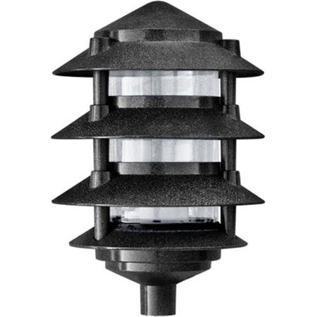 DABMAR LIGHTING Dabmar Lighting D5200-B Cast Aluminum Four Tier Pagoda Light ; Black D5200-B